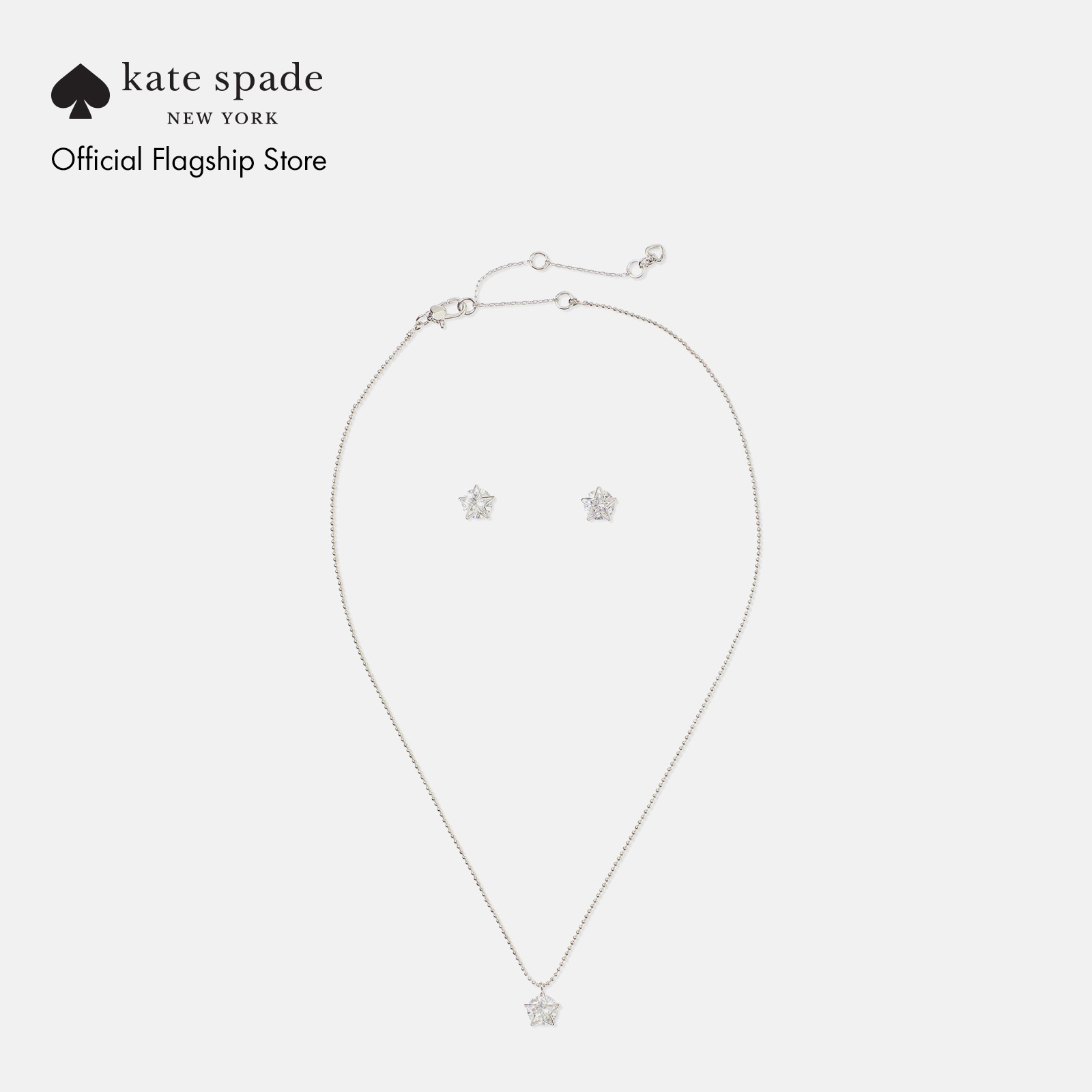 Kate Spade New York Womens Star Studs & Pendant Boxed Set